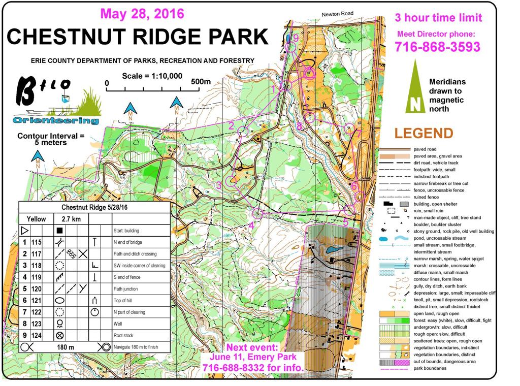 Chestnut Ridge Park Map A Map, A Compass And An Outdoors Challenge | Buffalo Sports |  Buffalonews.com
