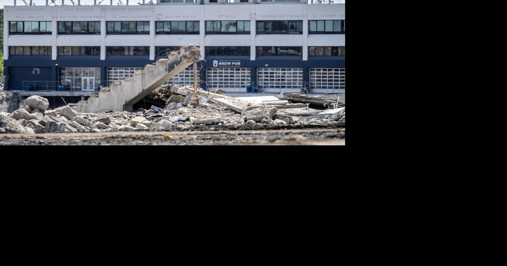 Photos: Demolition continues on old Bills stadium