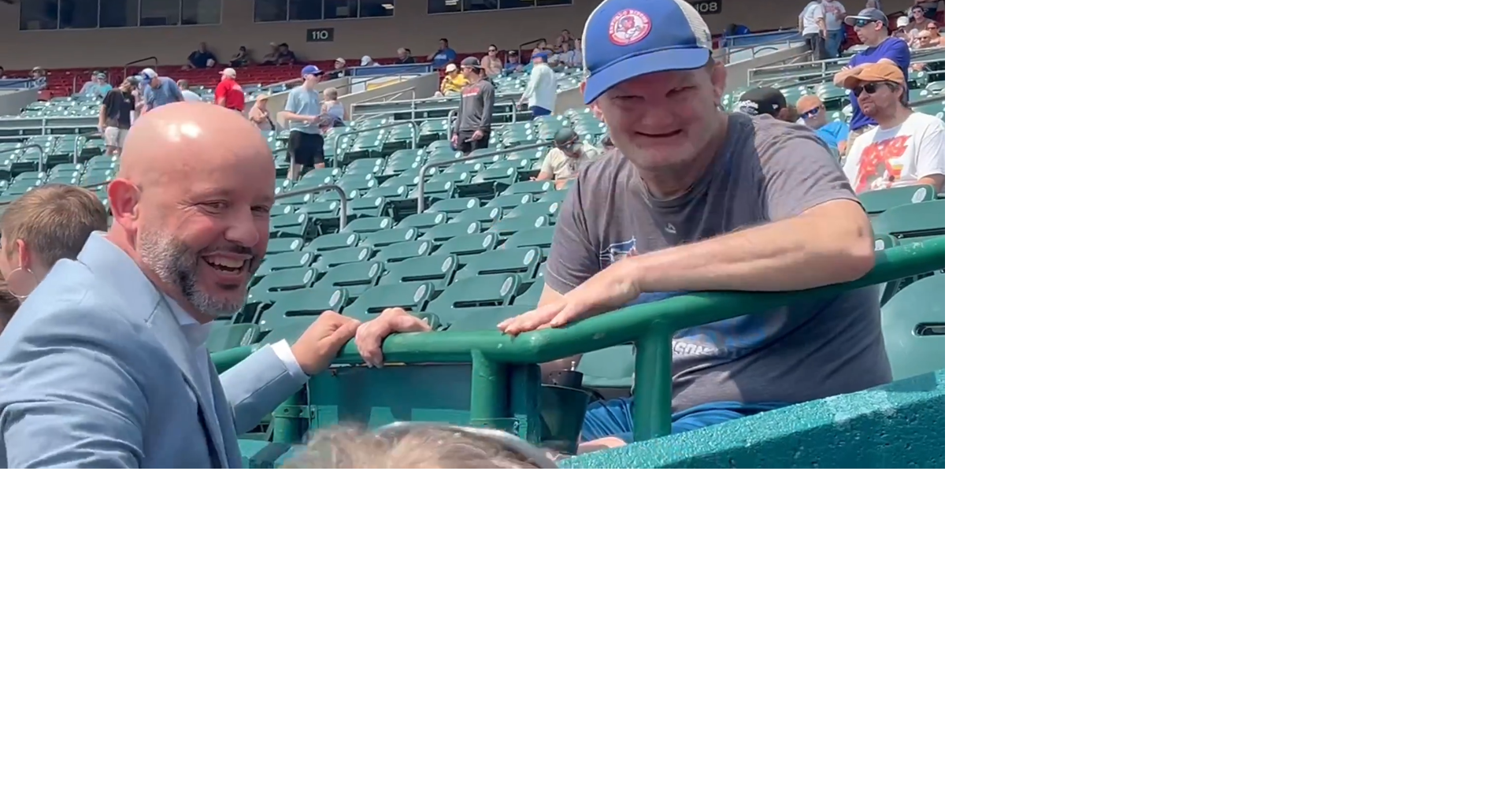 Jesus Feliciano and Bisons superfan reunited