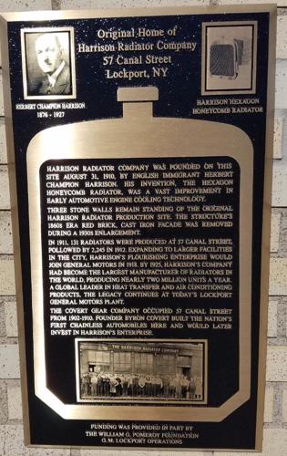 Historic marker placed at original Harrison Radiator building
