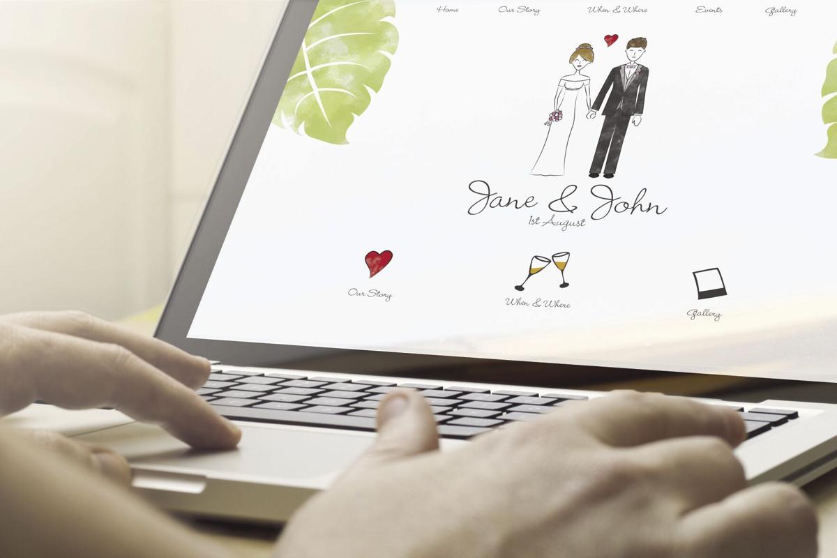home computing wedding invitation