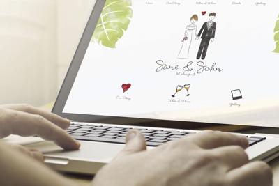 home computing wedding invitation