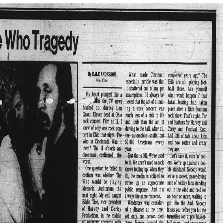 Dec 15 1979 Tragedy At Ohio Who Concert Hits Home For News Critic History Buffalonews Com