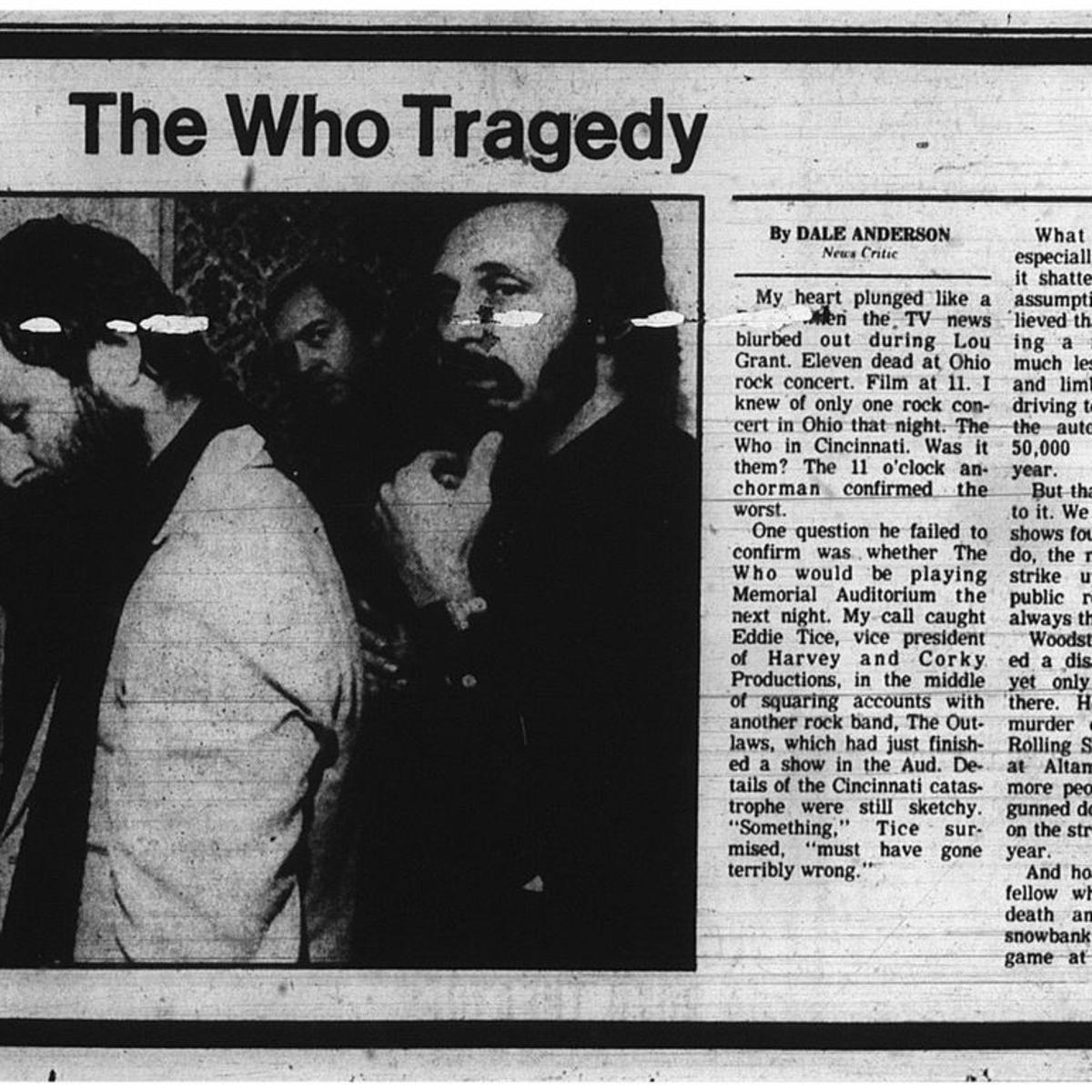 Dec 15 1979 Tragedy At Ohio Who Concert Hits Home For News Critic History Buffalonews Com
