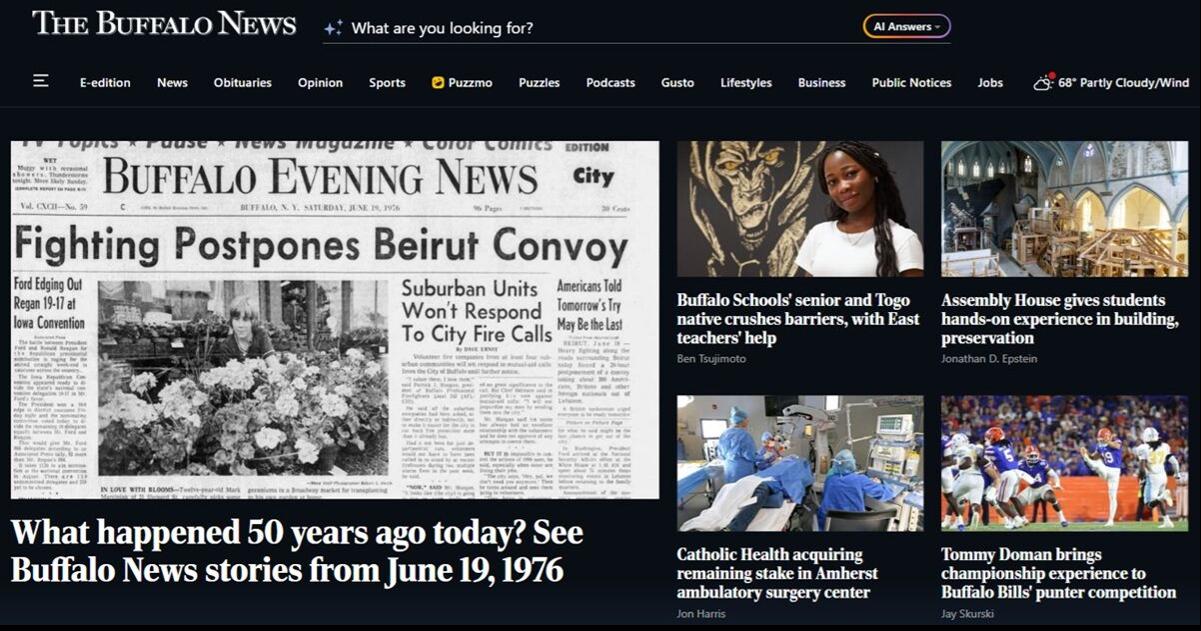New search feature added for Buffalo News subscribers