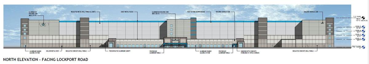 Proposed Town of NIagara Amazon warehouse-north elevation (copy)