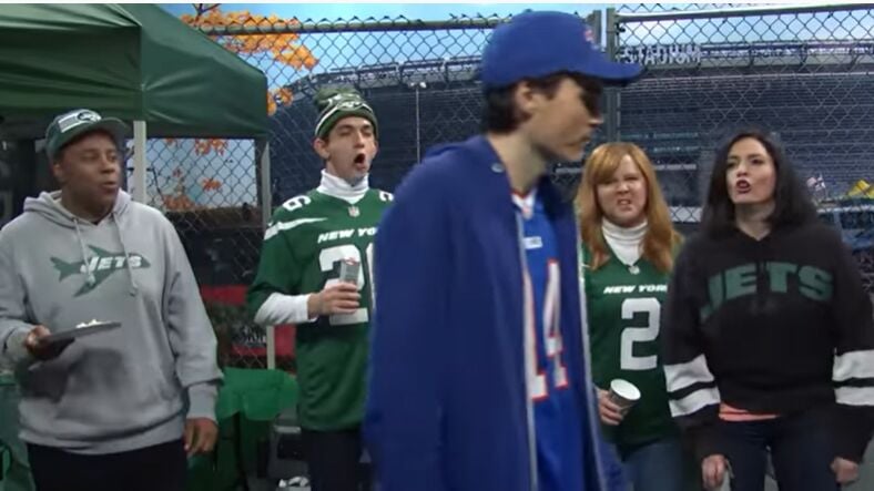Saturday Night Live' skit features tailgating Jets fans heckling