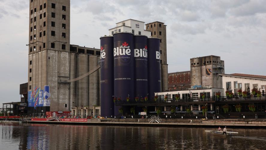 Giant Labatt Beer Cans at Silos Hickey (copy)