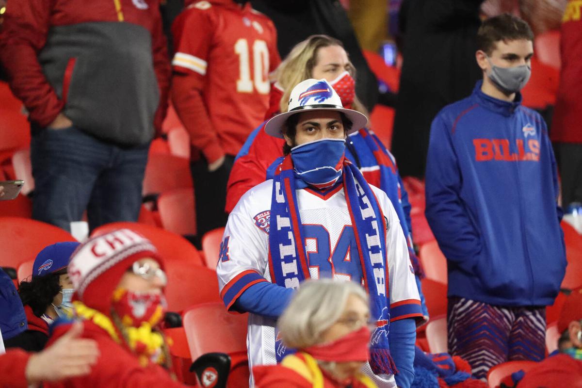 Buffalo Bills vs. Kansas City Chiefs. Fans support on NFL Game