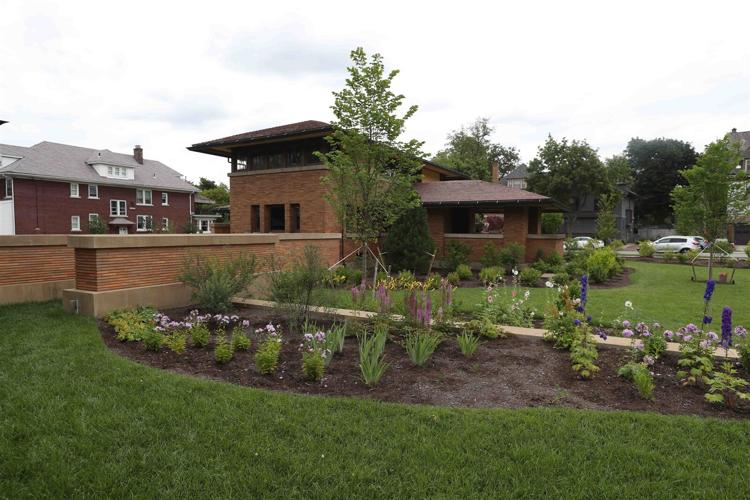 New landscaping at the Darwin Martin complex