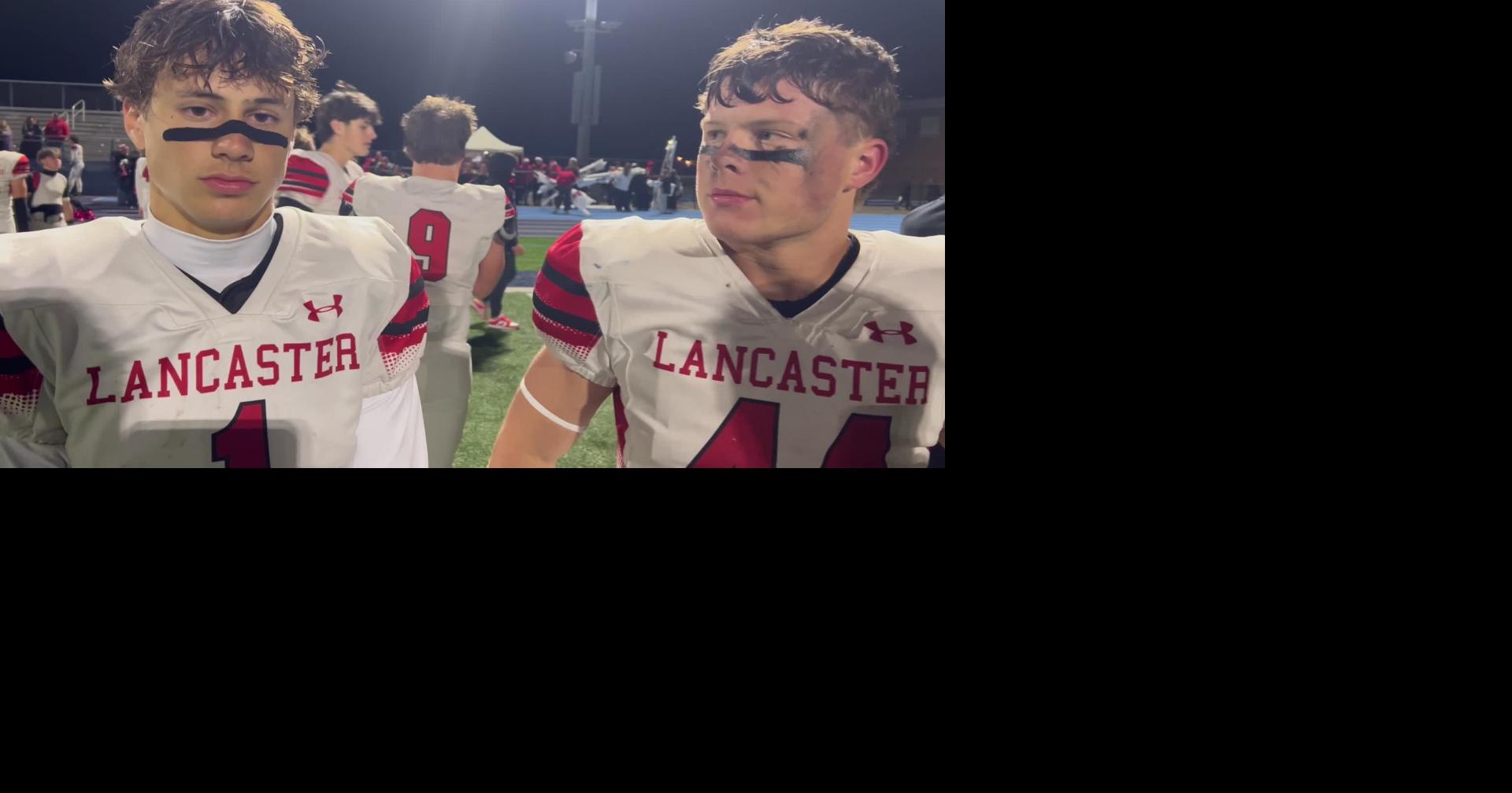 Lancaster’s Aiden Banks, Justin Teubner on getting the last ever win against Depew