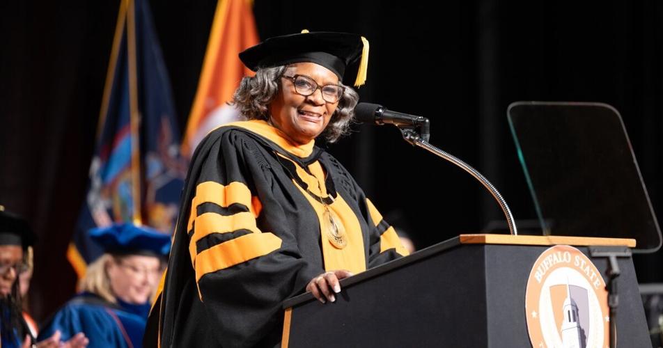Through end of her term June 30, Bonita R. Durand, Ph.D., will be recognized as 10th president of Buffalo State