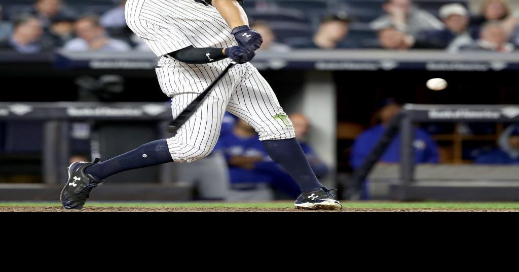 567 Giancarlo Stanton Aaron Judge Photos & High Res Pictures - Getty Images