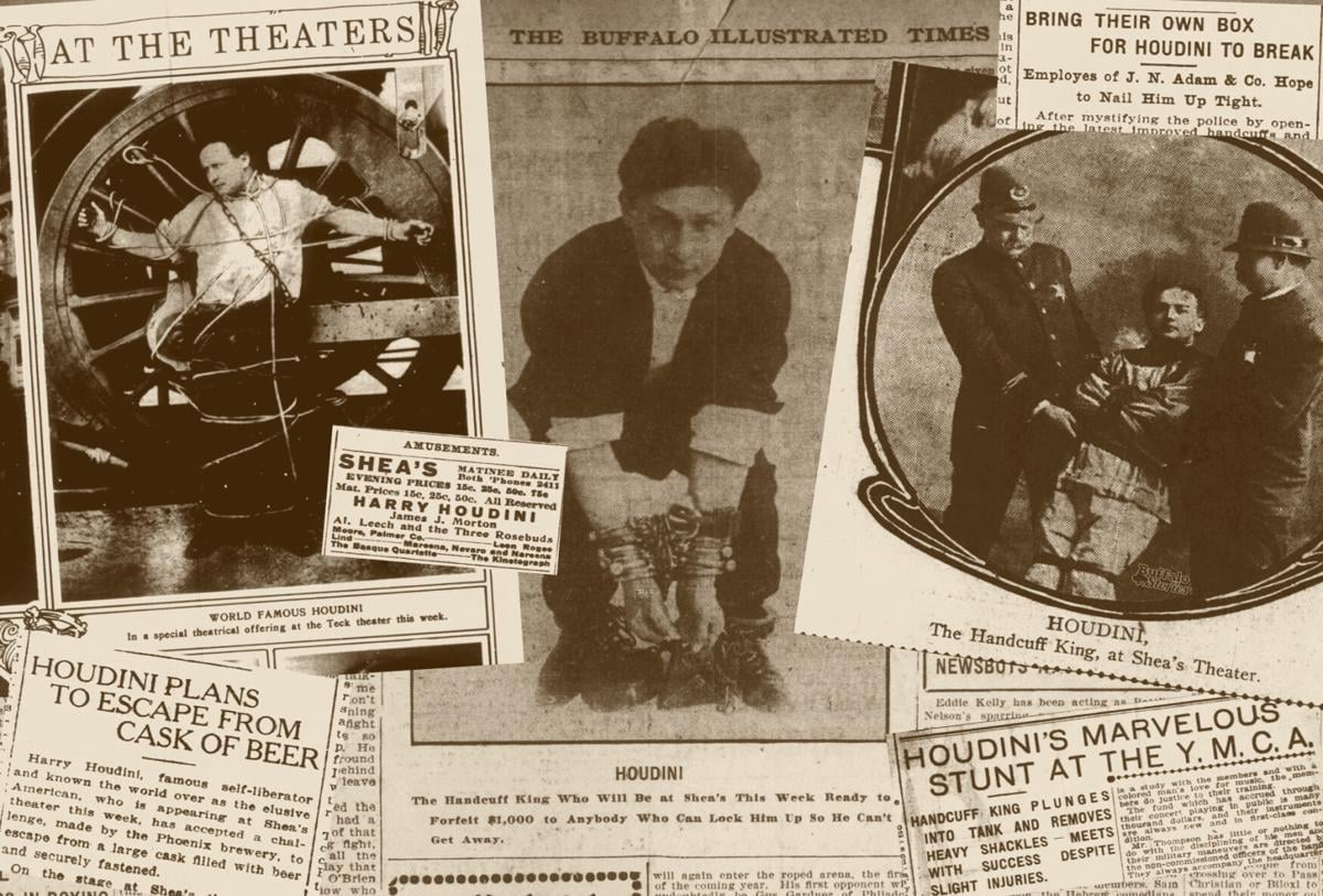 harry houdini pictures of his tricks