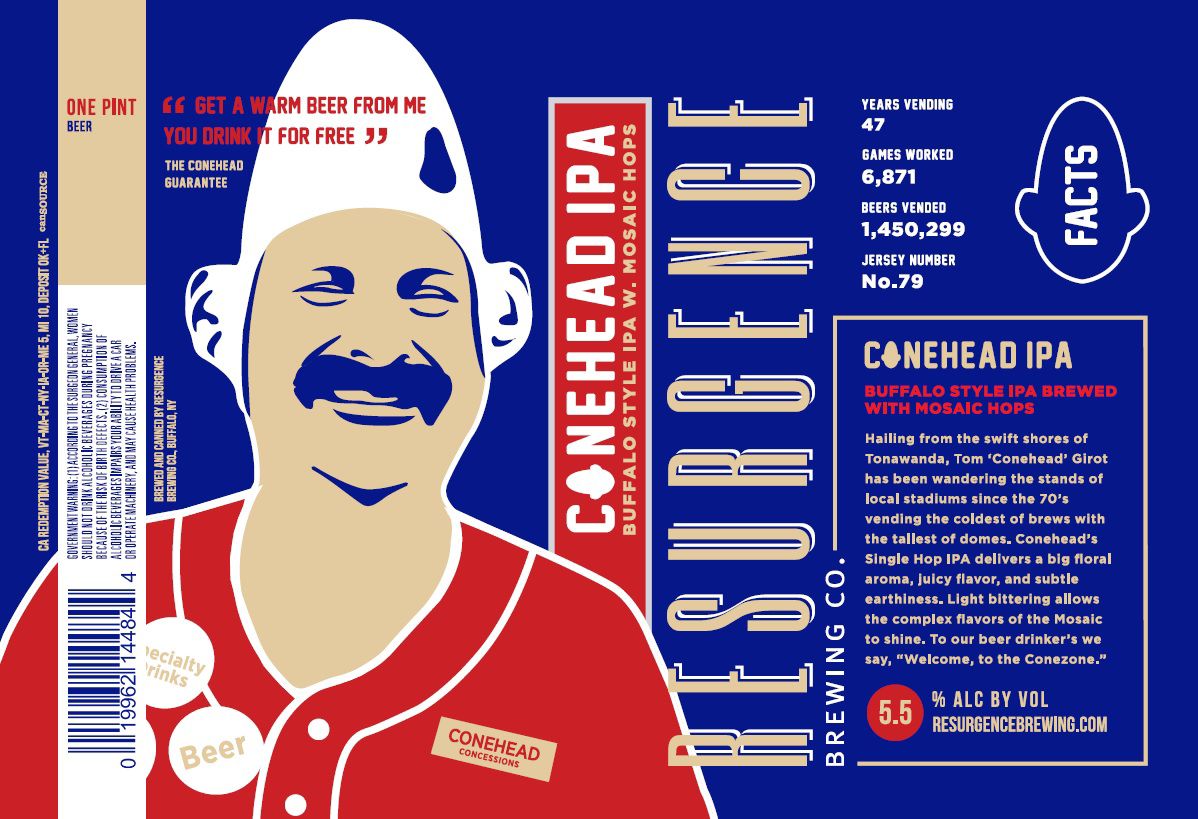 Famed vendor 'Conehead' gets his own beer at Buffalo Bisons games