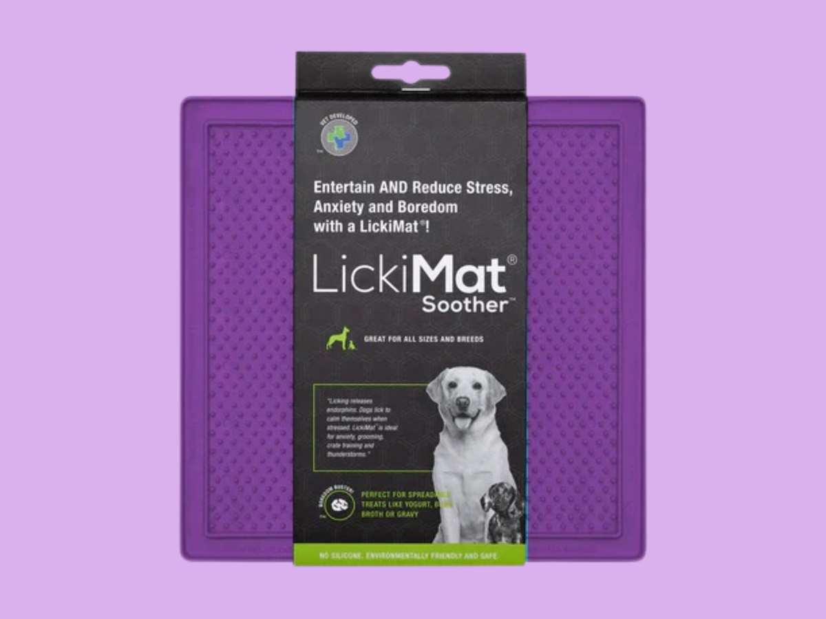  Avont Lick Mat for Dogs Cats, Cat Dog Crate Lick Mat