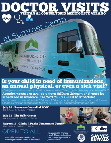 Mobile Health Unit | Doctor Visits at Summer Camp