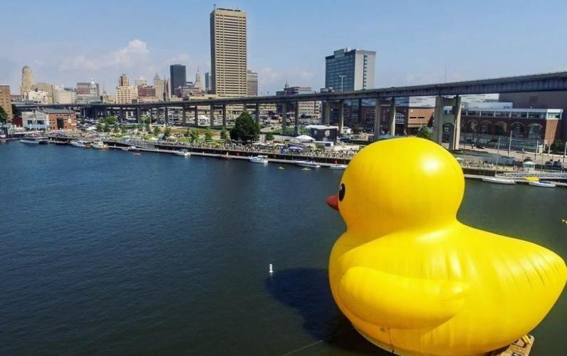 The World’s Largest Rubber Duck Is Back in Buffalo This July