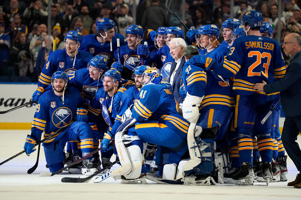 Tonight Rick Jeanneret's banner will be raised to the rafters after 51  years announcing games for the Buffalo Sabres. RJ will always be my  favorite sports commentator of all time and I'm