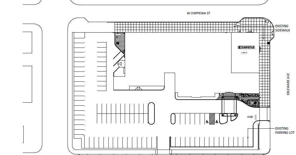Chipotle-Hampton Inn site plan