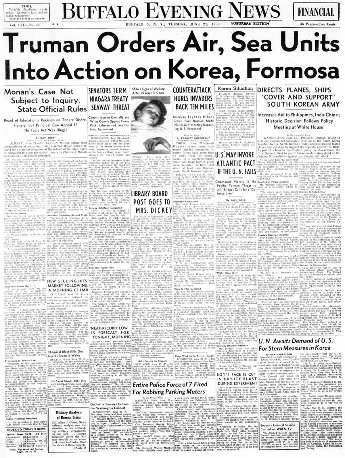 Historic Front Pages In The News Multimedia Buffalonews Com Historic Front Pages In The News Multimedia Buffalonews Com