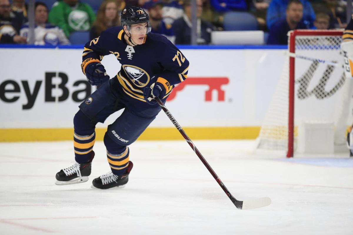 Sabres' Tage Thompson leaves game with upper-body injury