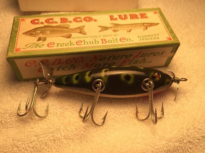 Photos of Antique Lures made by Creek Chub  Lure making, Antique fishing  lures, Vintage fishing lures