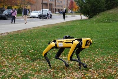 UB’s new robot dog can sit, roll over and help students explore the future
