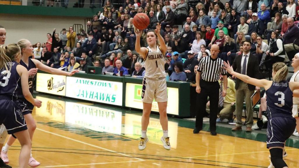 Kierra Kline S 3 Pointer Lifts Holland Past Franklinville In Class