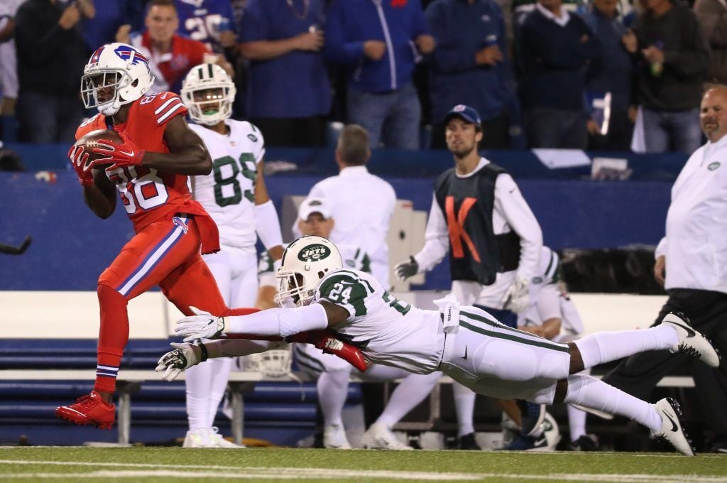 Bills receiver, U.S. Olympian Marquise Goodwin snags Colin Kaepernick's  game jersey