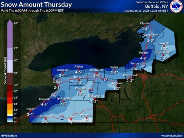 Widespread snow across WNY to fall rapidly across area
