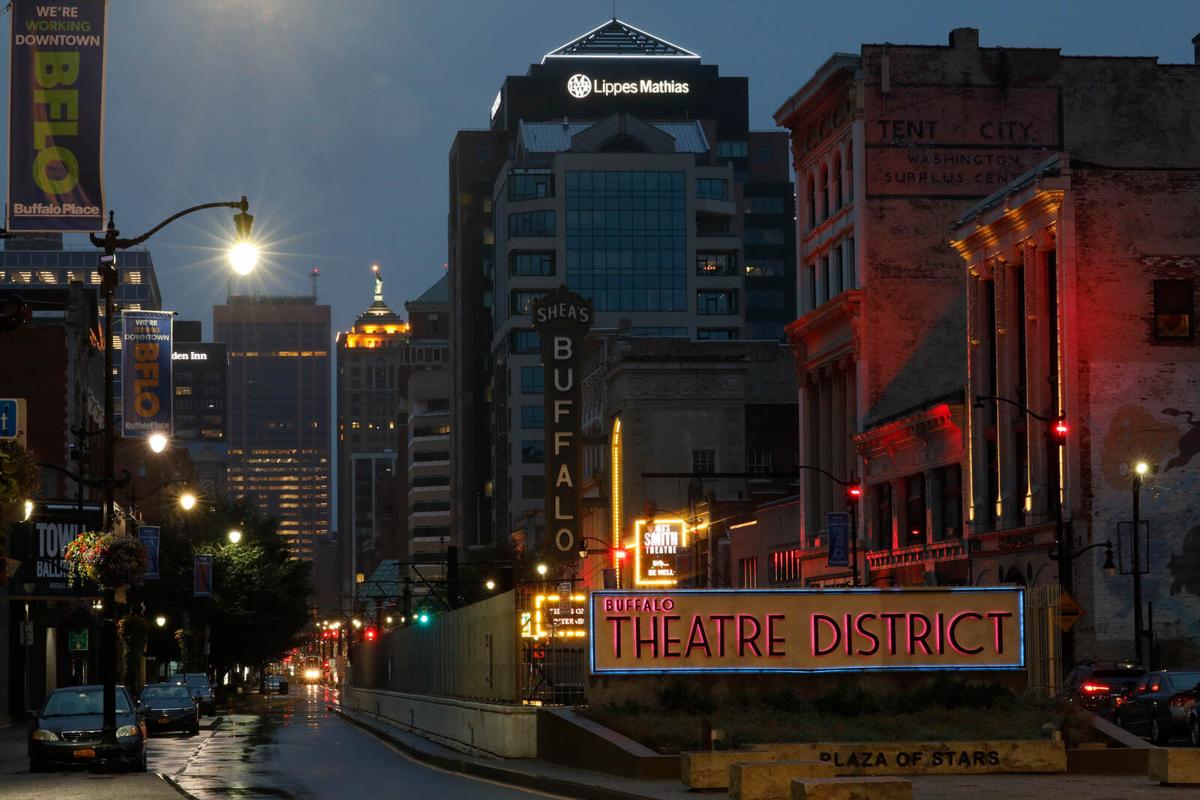Theatre District sign
