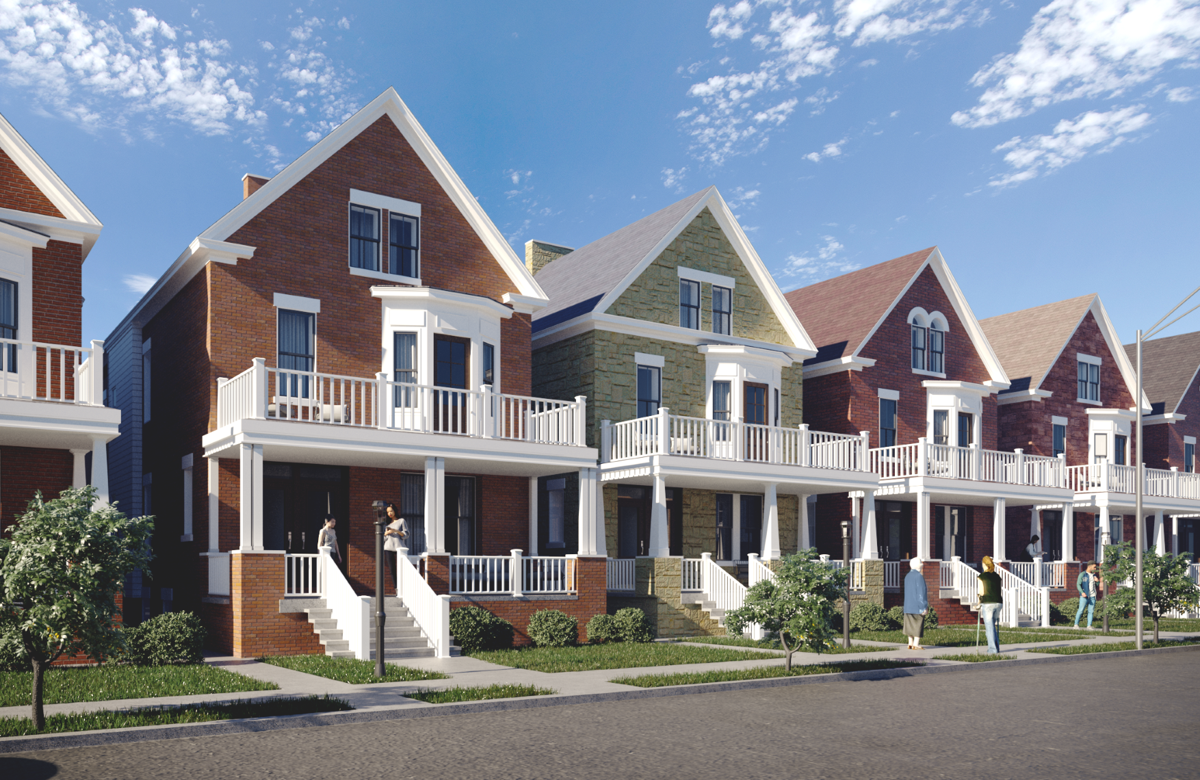 Florida Street duplexes - daytime