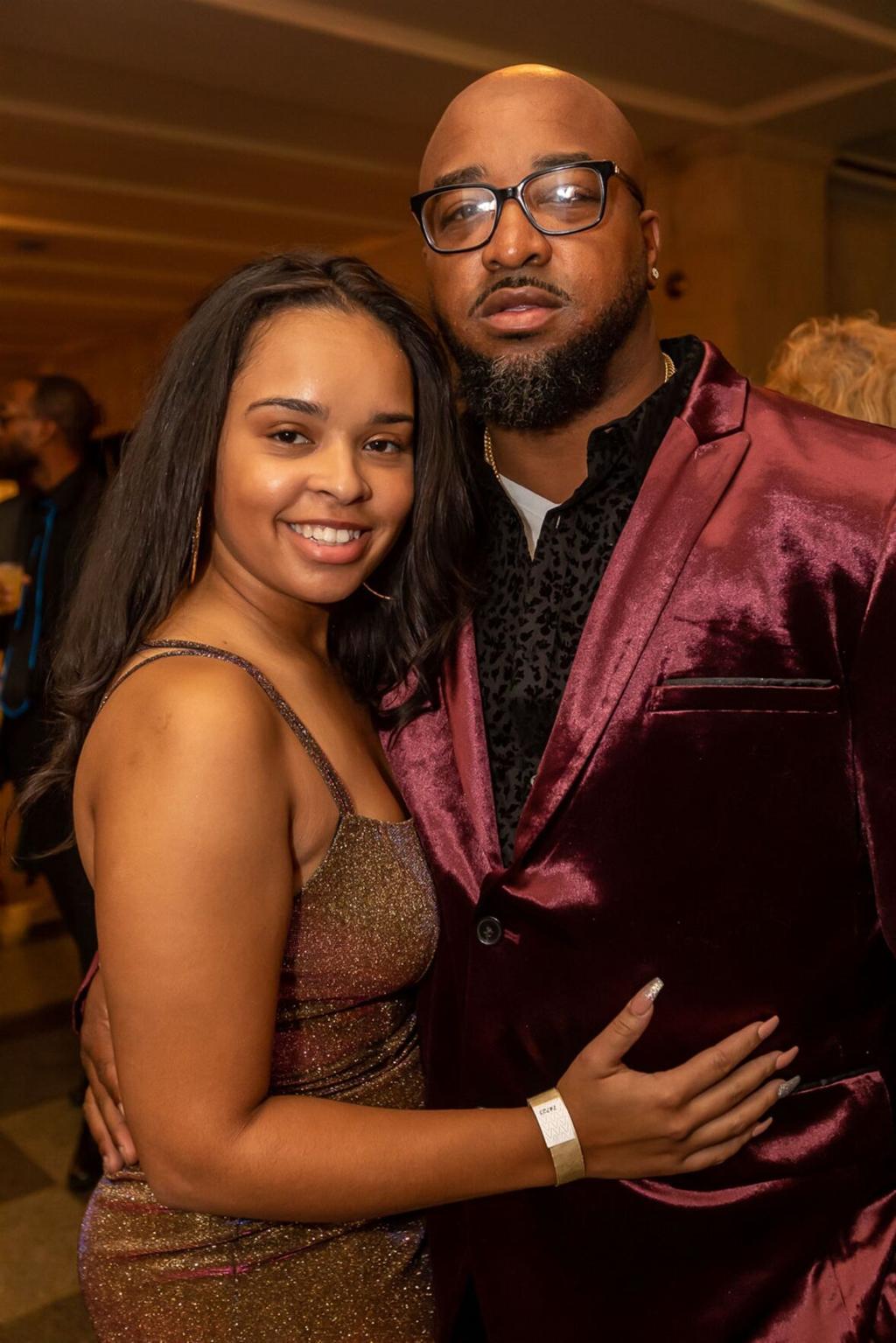 Smiles at Statler City Ice Ball on New Year's Eve
