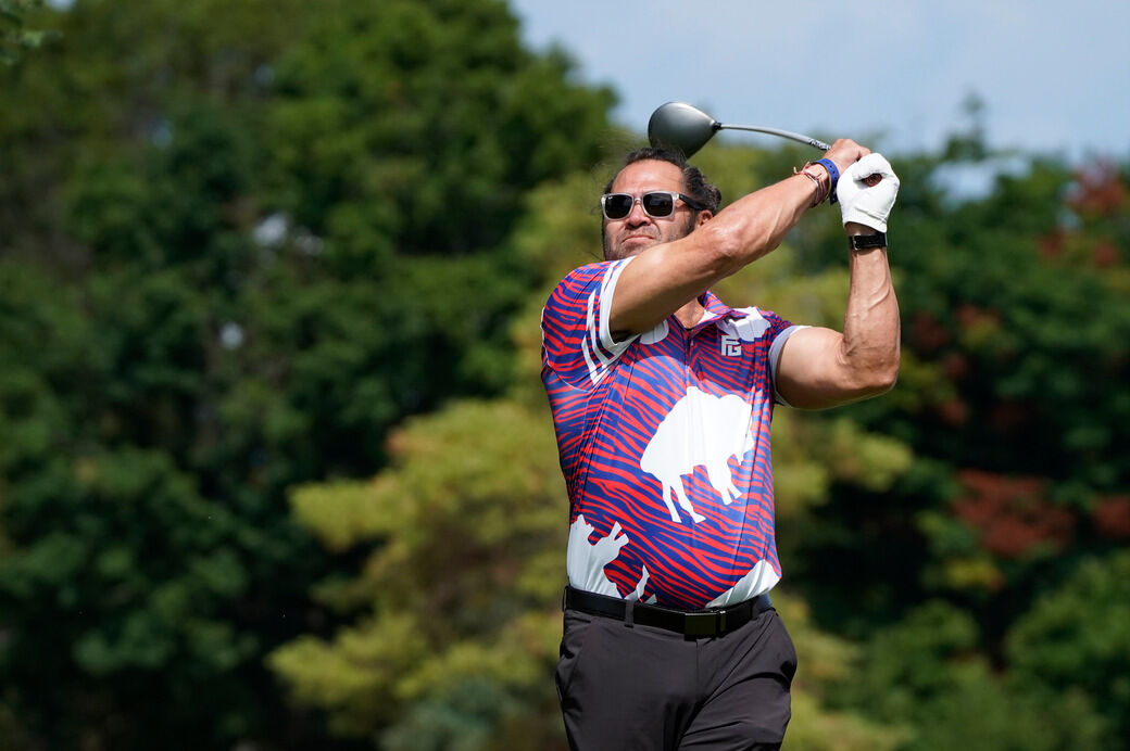 Former MLB outfielder Johnny Damon at the 2023 Jim Kelly Celebrity Golf  Classic in Batavia - WBEN Extras 