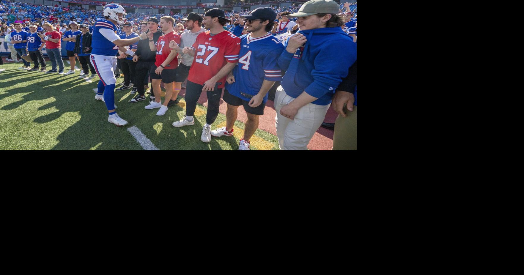 Buffalo Bills players attend Sabres home opener on Thursday