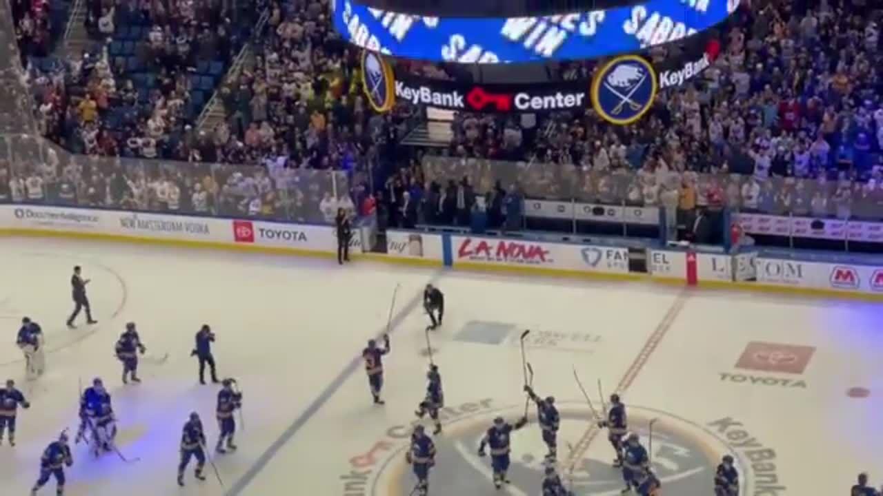 Sabres' Tribute to legendary play-by-play voice Rick Jeanneret wonderfully  done