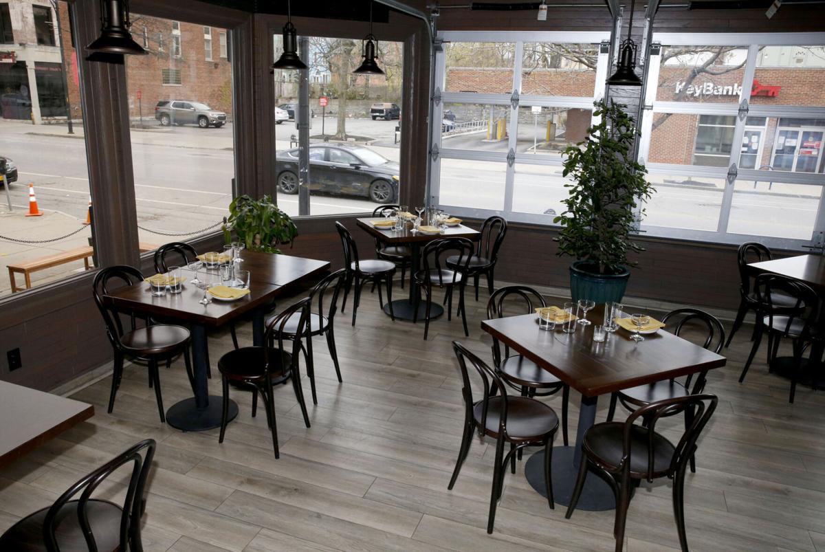 Inizio's dining room faces Elmwood Avenue