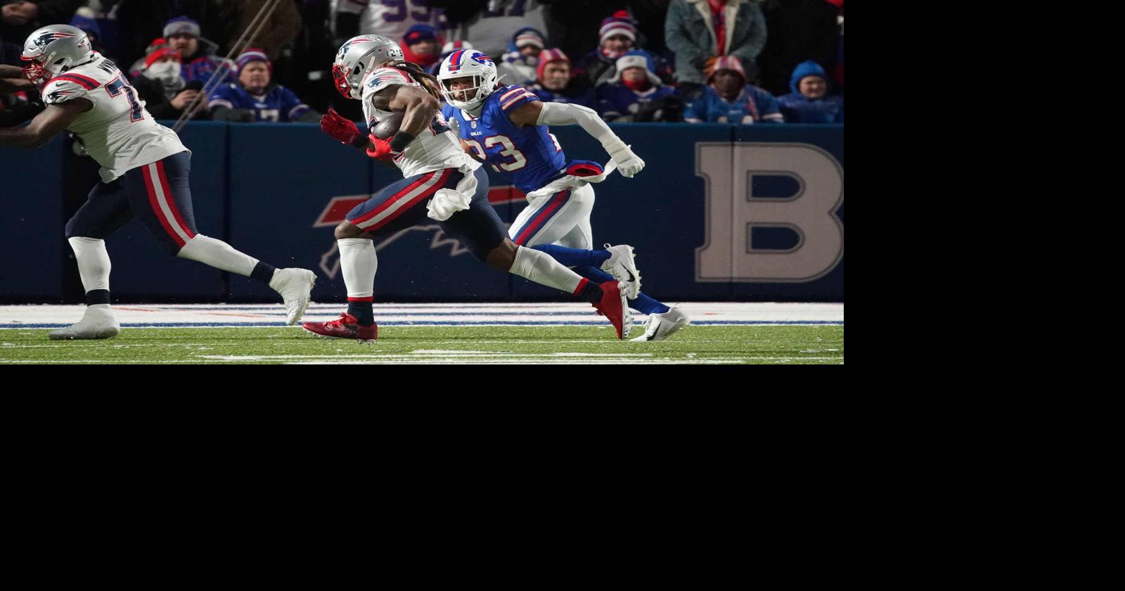 Patriots out-run Bills in 14-10 win in blustery conditions