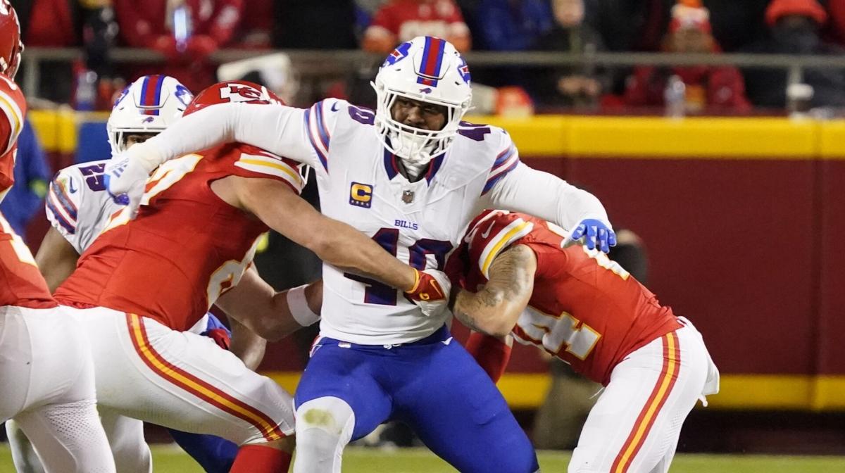 Von Miller Bills ACL salary cap 2024 no sacks recovery