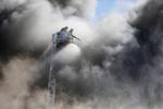 Surrounded by smoke