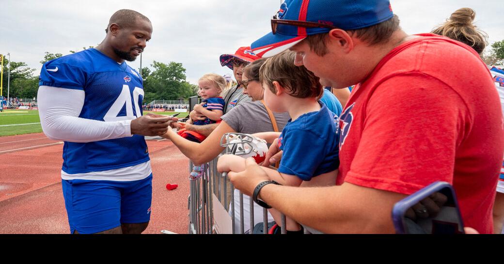 Ryan O'Halloran: A man and his custom T-shirts – how Von Miller uses  pregame routine to recognize past, current Buffalo Bills