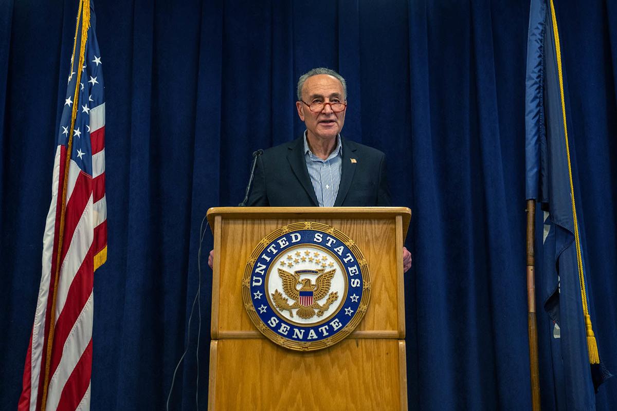 Chuck Schumer Calls On Senate To Pass Coronavirus Legislation
