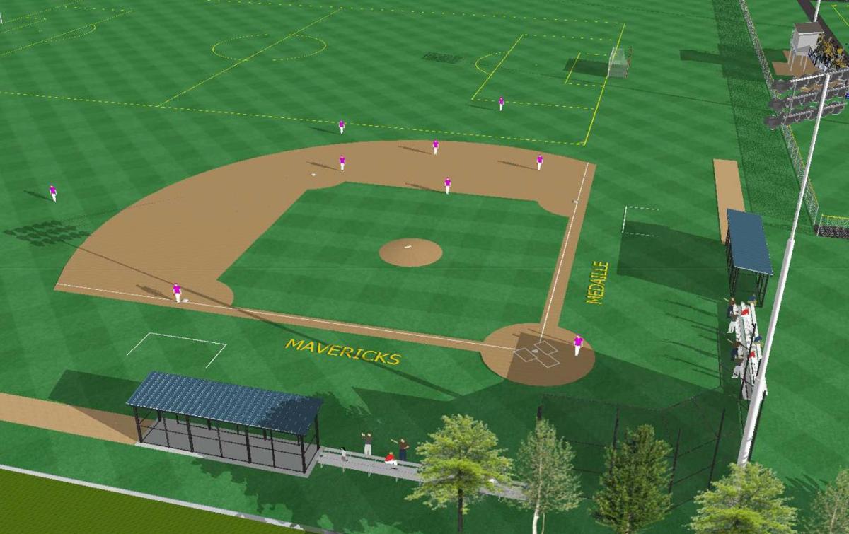 Medaille Sports Complex baseball field rendering 1119
