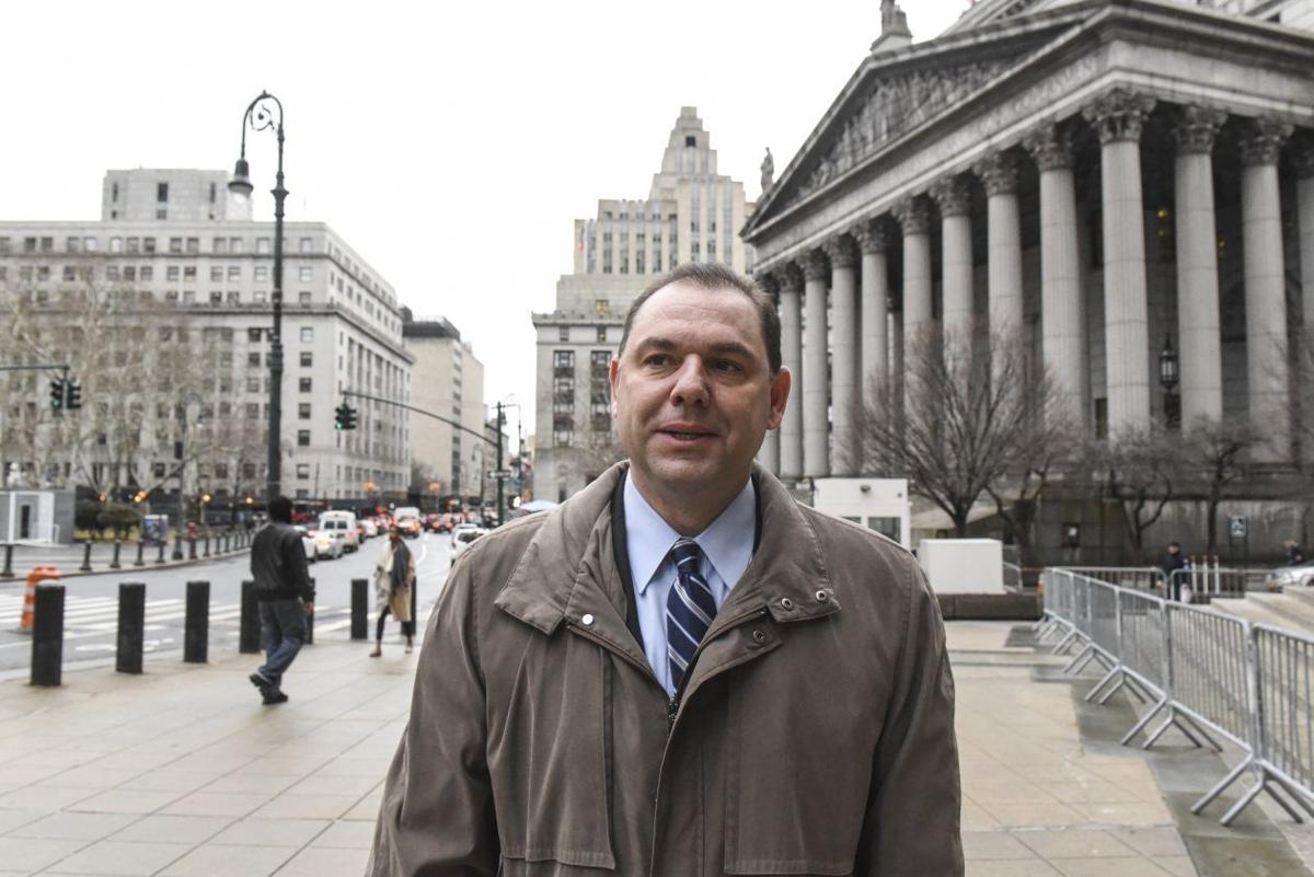 Joseph Percoco, a former top aide to Gov. Andrew Cuomo who is being represented by a top-shelf legal team at his federal corruption trial, outside court in New York.