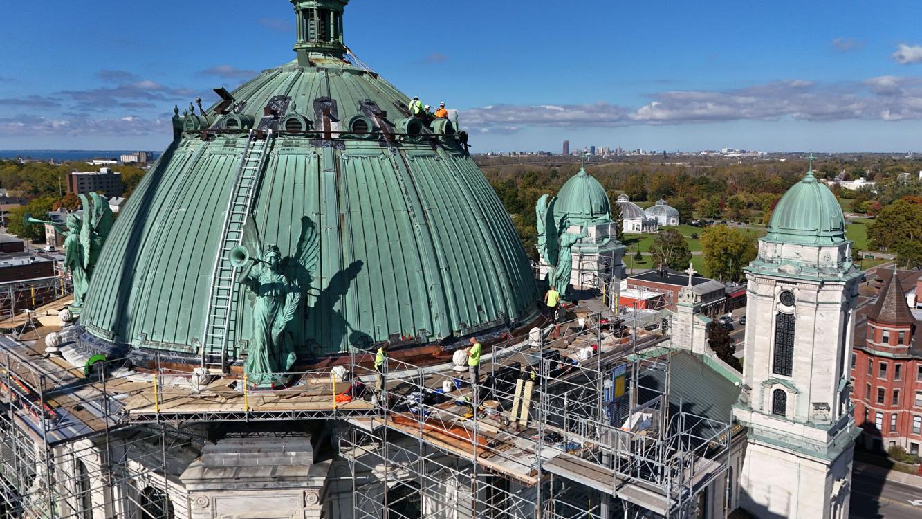 Photos Dome restoration underway at OLV Basilica