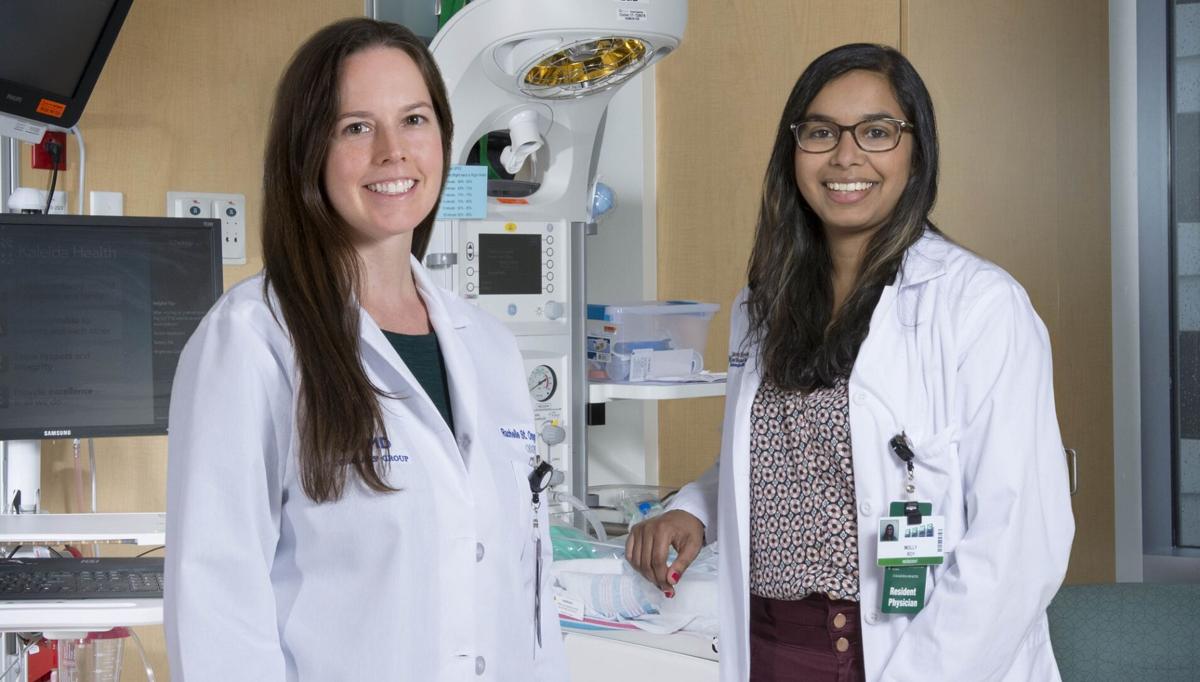 Dr. Rachelle St. Onge and Molly Roy, UB medical school resident