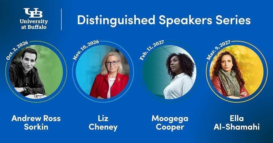 Buffalo Next: UB unveils latest distinguished speakers