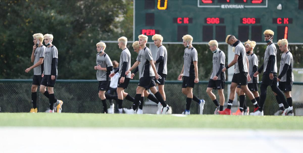 The Williamsville North players have all died their hair blond and are referring to the team as the blondes.