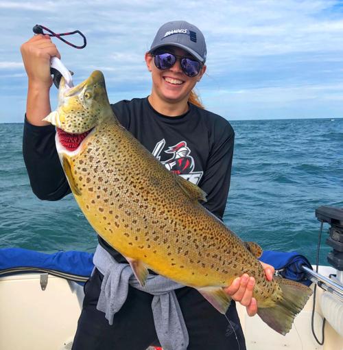 Maria Jackson brown trout fall LOC Derby